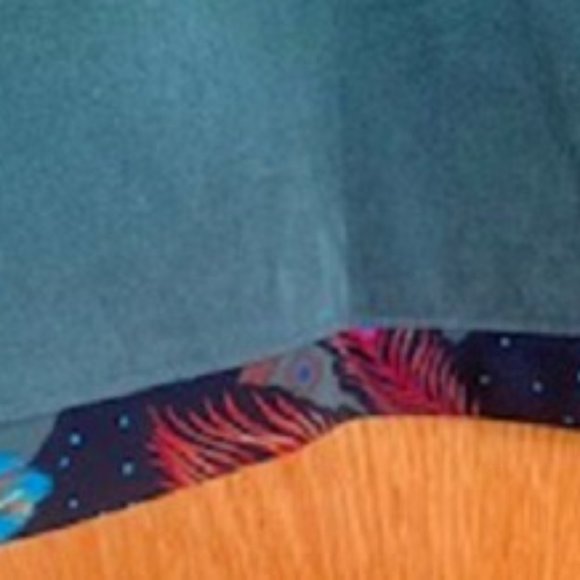 KOOS Of Course! Hunter Green Long Wrap Skirt with Slit Sz: L - Picture 4 of 8